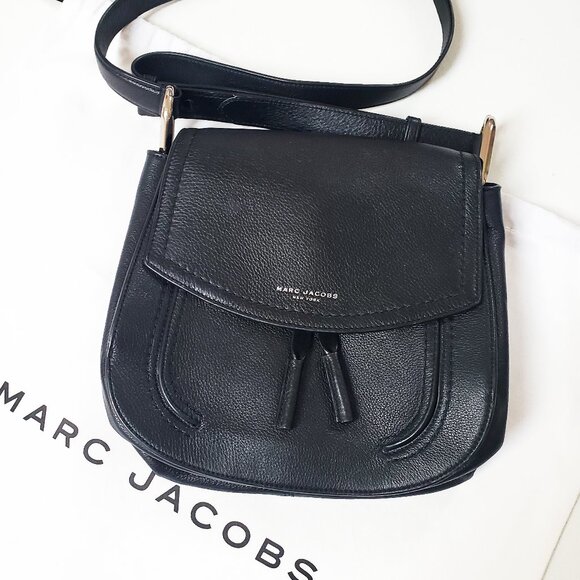 Marc Jacobs Maverick Large Saddle Shoulder Bag in Black Leather - Picture 4 of 12